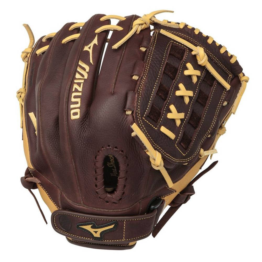 Mizuno Franchise Series Slowpitch 12.5" Férfi Kesztyű Kávé SGY698325